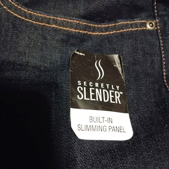 NWT Plus Size 24W St. John's Bay Denim Jeans Mid-Rise Secretly Slender Bootcut - Picture 9 of 9